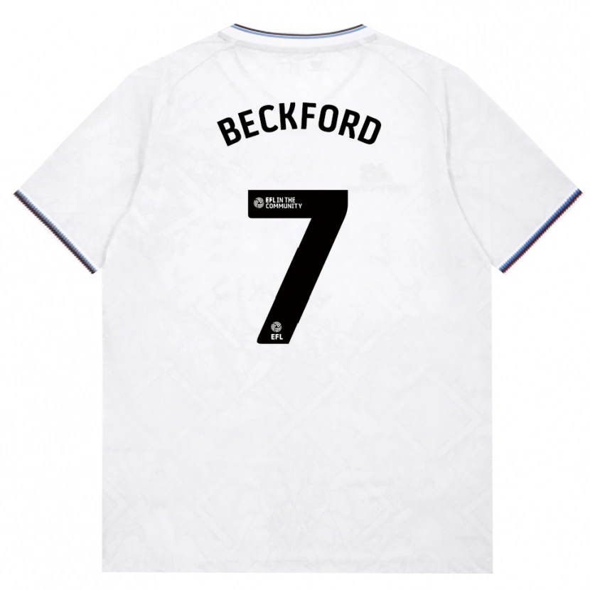 Danxen Kinderen Lewis Beckford #7 Bordeaux Wit Uitshirt Uittenue 2026/27 T-Shirt