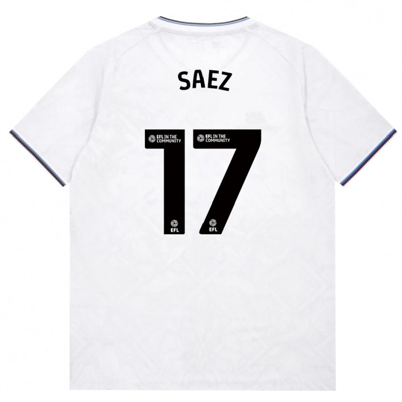 Danxen Kinderen Camila Sáez #17 Bordeaux Wit Uitshirt Uittenue 2026/27 T-Shirt