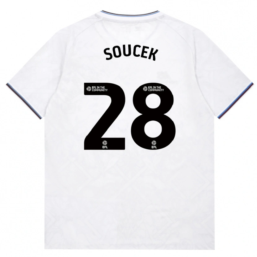 Danxen Kinderen Tomáš Souček #28 Bordeaux Wit Uitshirt Uittenue 2026/27 T-Shirt