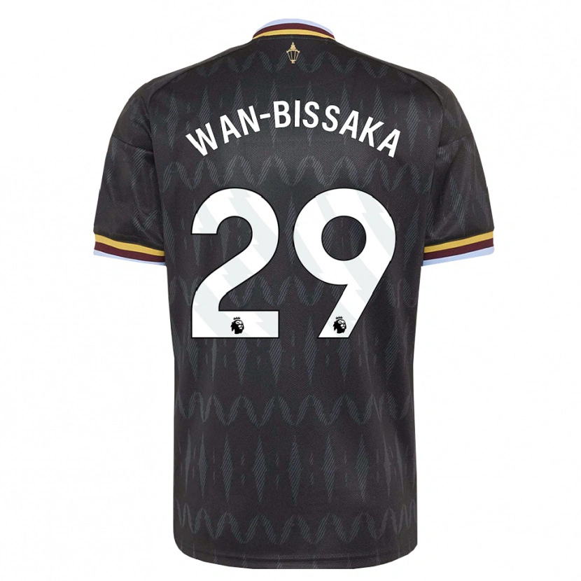 Danxen Kinderen Aaron Wan-Bissaka #29 Korenbloemblauw Zwart Geel Uitshirt Uittenue 2026/27 T-Shirt