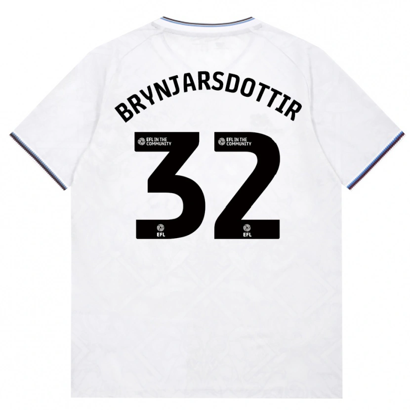 Danxen Kinderen Dagny Brynjarsdottir #32 Bordeaux Wit Uitshirt Uittenue 2026/27 T-Shirt
