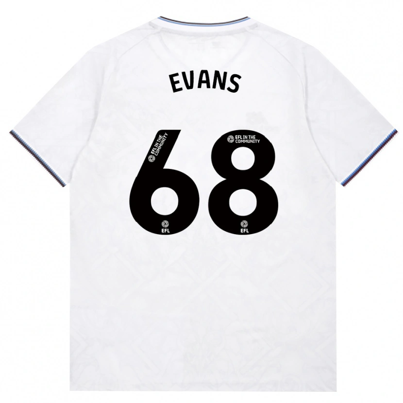 Danxen Kinderen Isaac Evans #68 Bordeaux Wit Uitshirt Uittenue 2026/27 T-Shirt