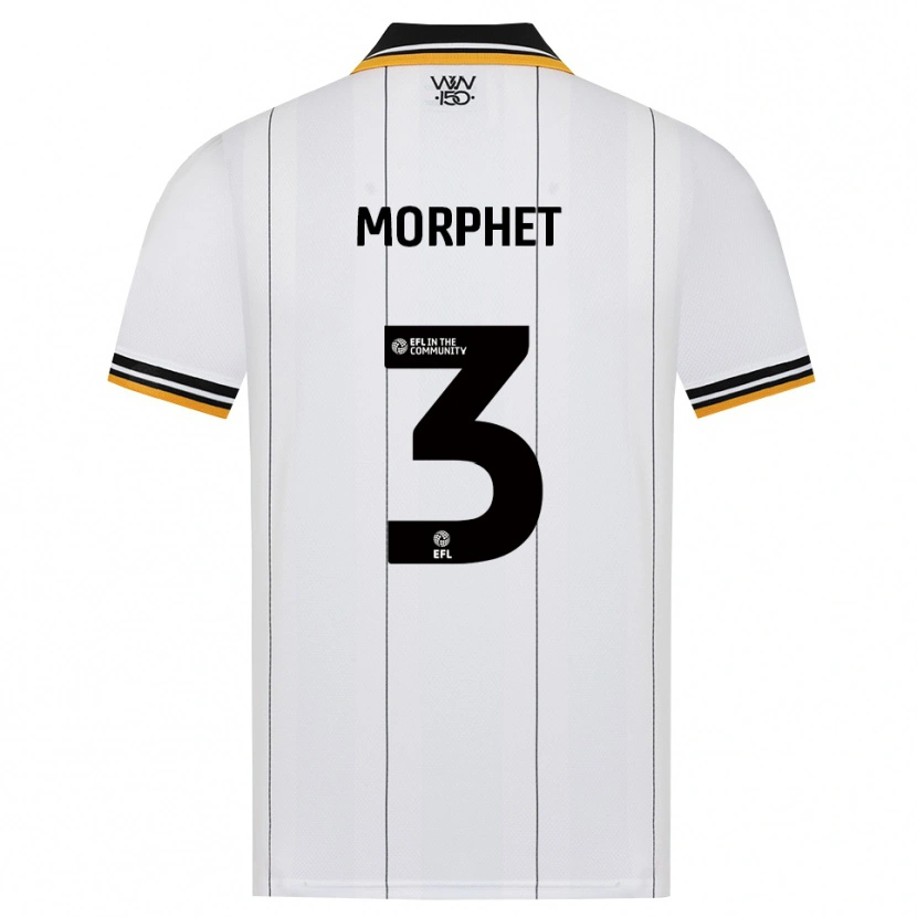 Danxen Kinderen Anna Morphet #3 Oranje Wit Zwart Uitshirt Uittenue 2026/27 T-Shirt