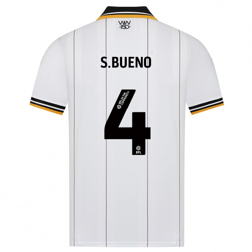 Danxen Kinderen Santiago Bueno #4 Oranje Wit Zwart Uitshirt Uittenue 2026/27 T-Shirt