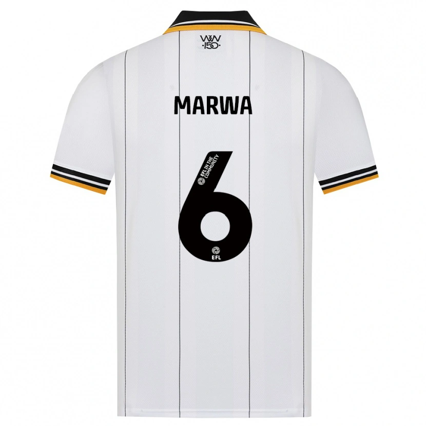 Danxen Kinderen Bjørn Marwa #6 Oranje Wit Zwart Uitshirt Uittenue 2026/27 T-Shirt