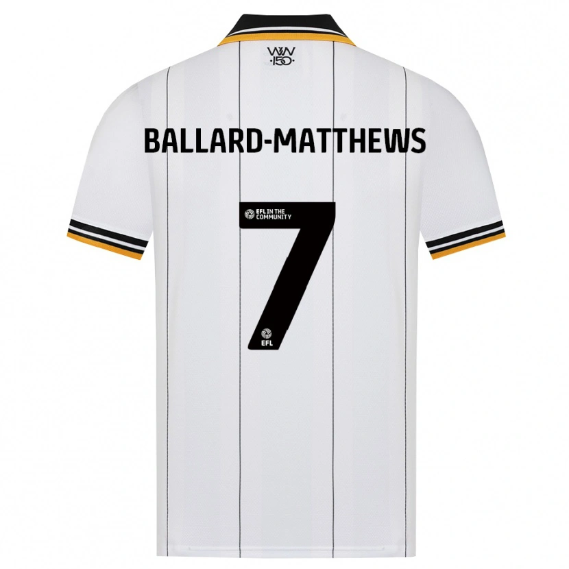 Danxen Kinderen Emilio Ballard-Matthews #7 Oranje Wit Zwart Uitshirt Uittenue 2026/27 T-Shirt