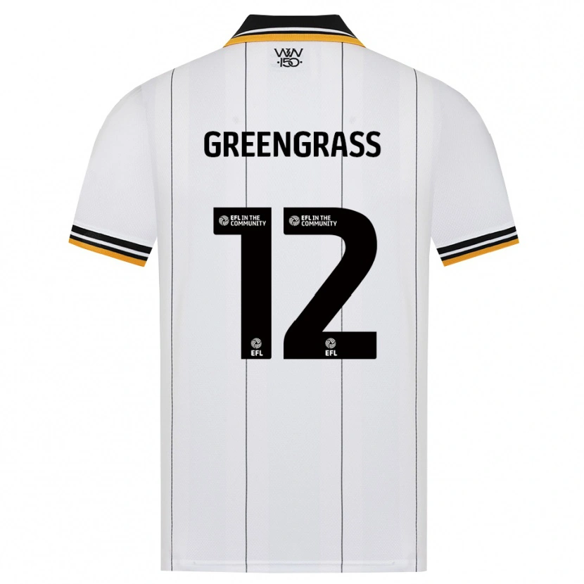 Danxen Kinderen Charlotte Greengrass #12 Oranje Wit Zwart Uitshirt Uittenue 2026/27 T-Shirt