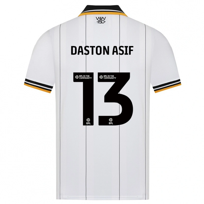 Danxen Kinderen Daston Asif #13 Oranje Wit Zwart Uitshirt Uittenue 2026/27 T-Shirt