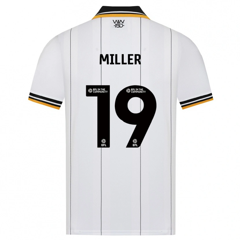 Danxen Kinderen Ali Miller #19 Oranje Wit Zwart Uitshirt Uittenue 2026/27 T-Shirt