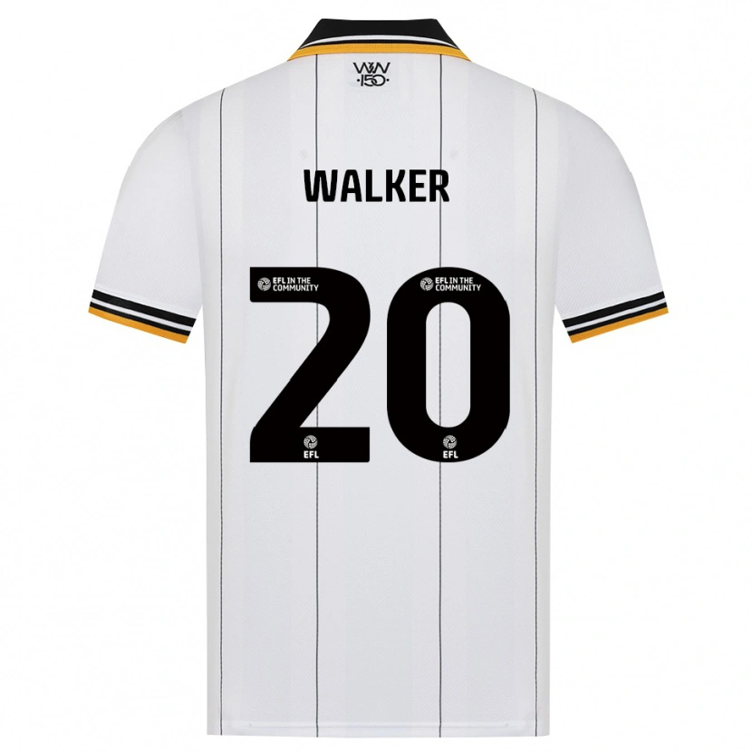 Danxen Kinderen Lowri Walker #20 Oranje Wit Zwart Uitshirt Uittenue 2026/27 T-Shirt