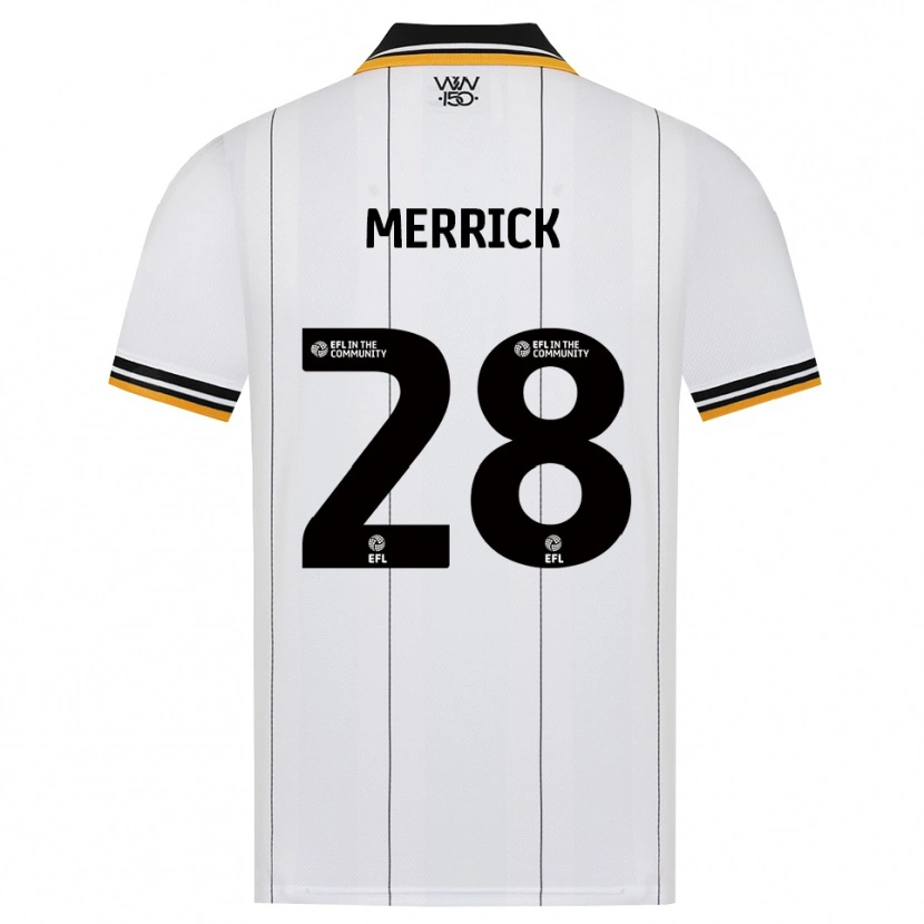 Danxen Kinderen Beth Merrick #28 Oranje Wit Zwart Uitshirt Uittenue 2026/27 T-Shirt