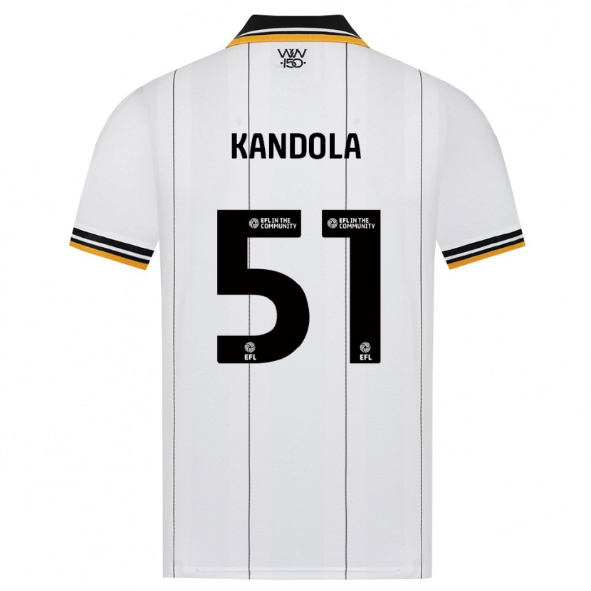 Danxen Kinderen Kam Kandola #51 Oranje Wit Zwart Uitshirt Uittenue 2026/27 T-Shirt