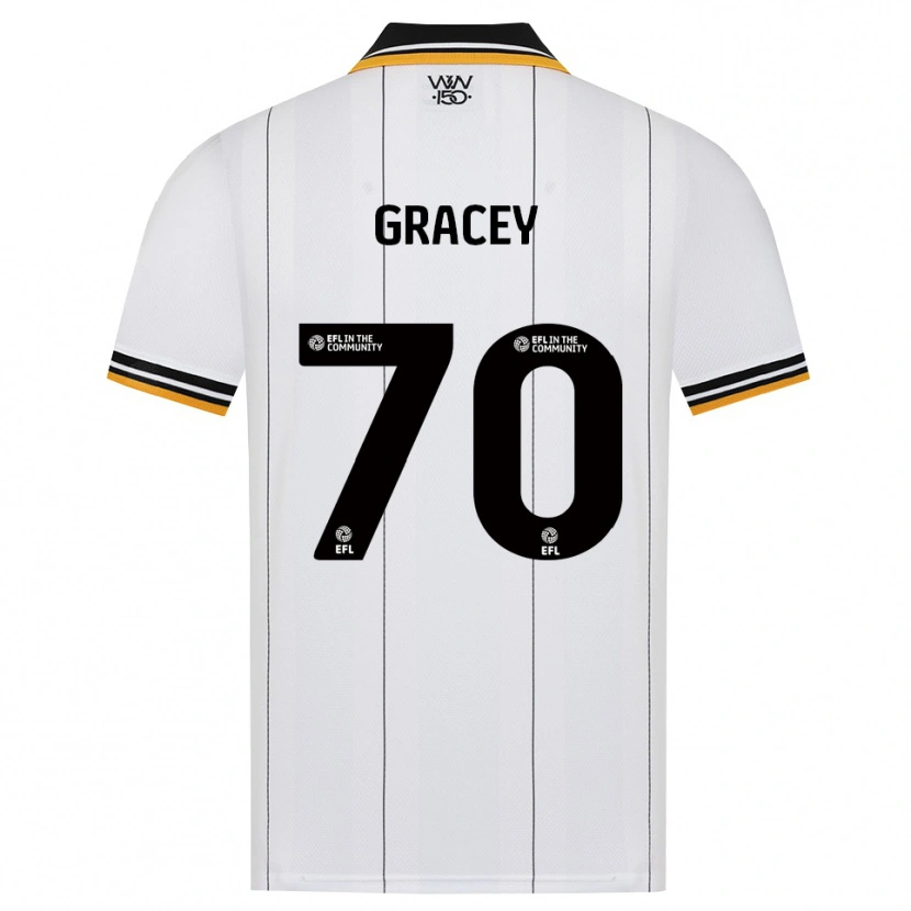 Danxen Kinderen Josh Gracey #70 Oranje Wit Zwart Uitshirt Uittenue 2026/27 T-Shirt
