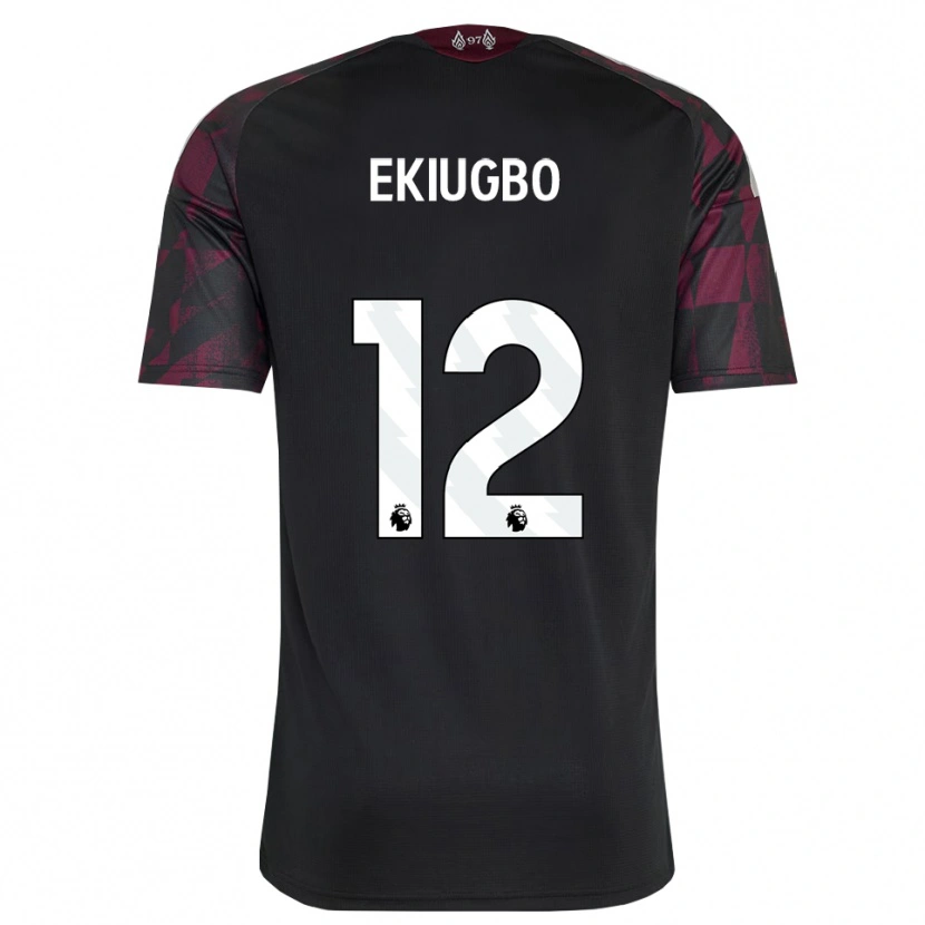 Danxen Kinderen Shadrach Ekiugbo #12 Zwart Wit Paars Thuisshirt Derde Tenue 2026/27 T-Shirt