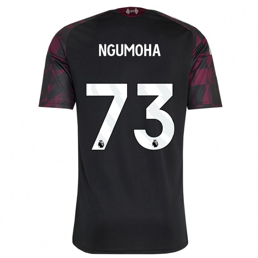 Danxen Kinderen Rio Ngumoha #73 Zwart Wit Paars Thuisshirt Derde Tenue 2026/27 T-Shirt
