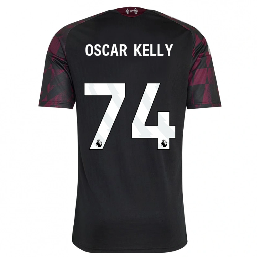 Danxen Kinderen Oscar Kelly #74 Zwart Wit Paars Thuisshirt Derde Tenue 2026/27 T-Shirt