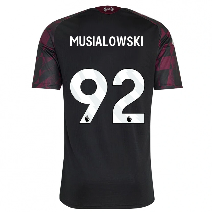 Danxen Kinderen Mateusz Musialowski #92 Zwart Wit Paars Thuisshirt Derde Tenue 2026/27 T-Shirt