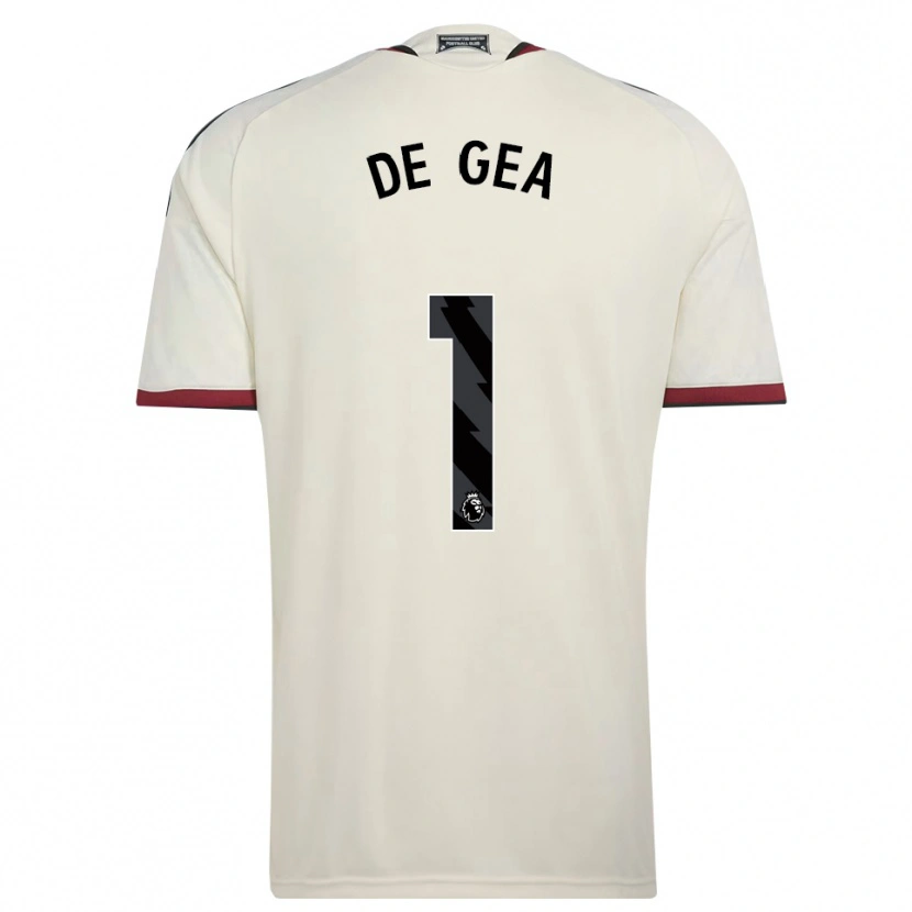 Danxen Kinderen David De Gea #1 Beige Zwart Rood Thuisshirt Derde Tenue 2026/27 T-Shirt