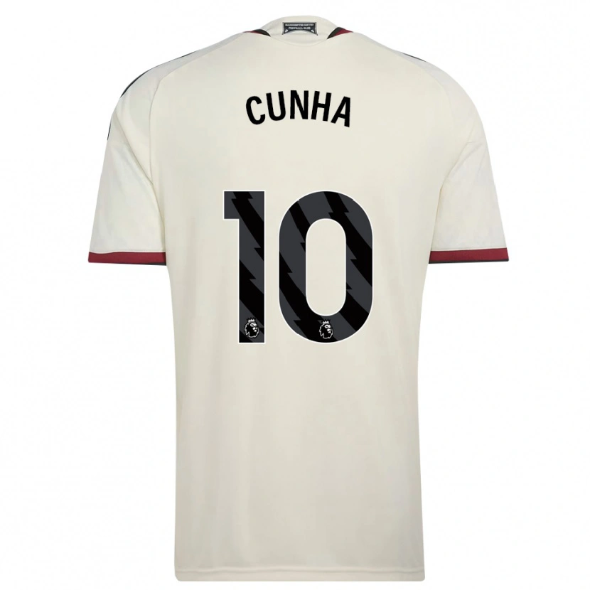 Danxen Kinderen Matheus Cunha #10 Beige Zwart Rood Thuisshirt Derde Tenue 2026/27 T-Shirt