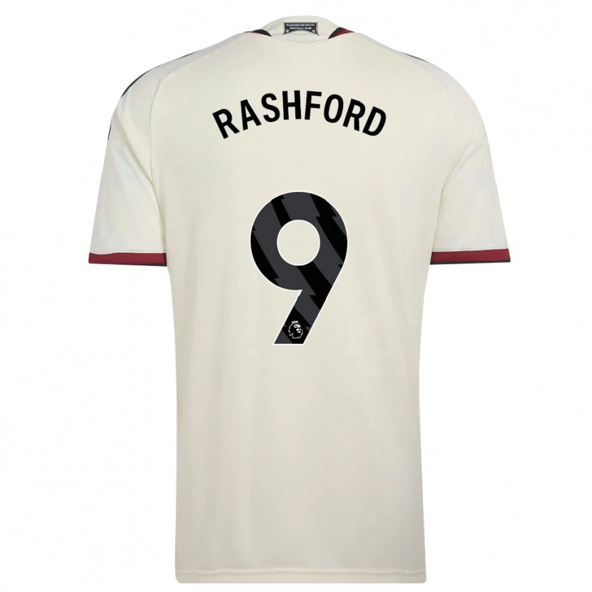 Danxen Kinderen Marcus Rashford #9 Beige Zwart Rood Thuisshirt Derde Tenue 2026/27 T-Shirt