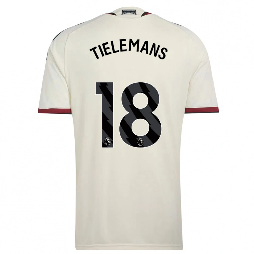 Danxen Kinderen Youri Tielemans #18 Beige Zwart Rood Thuisshirt Derde Tenue 2026/27 T-Shirt