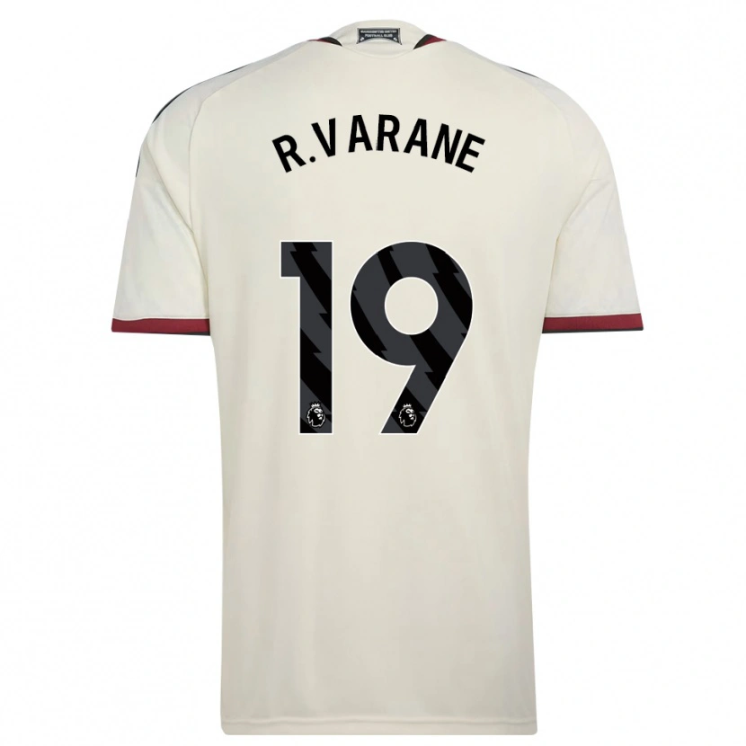 Danxen Kinderen Raphael Varane #19 Beige Zwart Rood Thuisshirt Derde Tenue 2026/27 T-Shirt