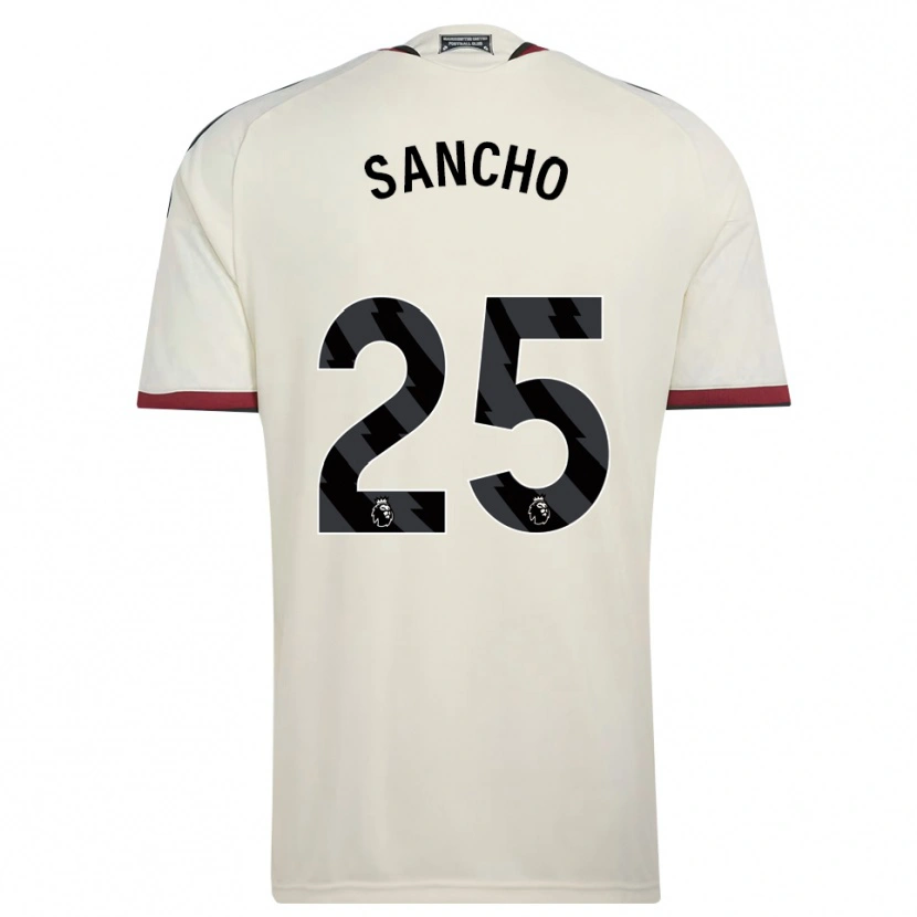 Danxen Kinderen Jadon Sancho #25 Beige Zwart Rood Thuisshirt Derde Tenue 2026/27 T-Shirt