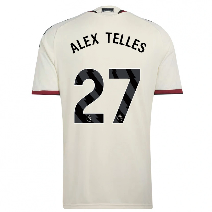 Danxen Kinderen Alex Nicolao Telles #27 Beige Zwart Rood Thuisshirt Derde Tenue 2026/27 T-Shirt