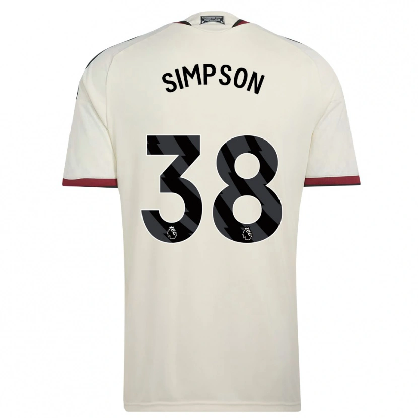 Danxen Kinderen Jess Simpson #38 Beige Zwart Rood Thuisshirt Derde Tenue 2026/27 T-Shirt