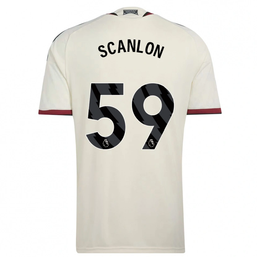 Danxen Kinderen James Scanlon #59 Beige Zwart Rood Thuisshirt Derde Tenue 2026/27 T-Shirt