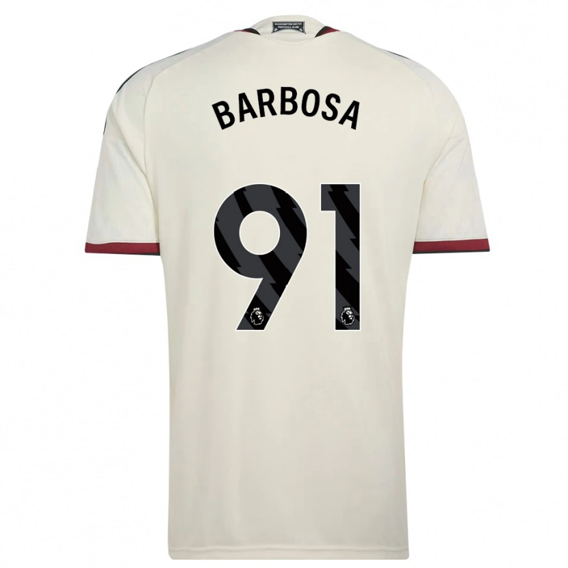 Danxen Kinderen Neithan Barbosa #91 Beige Zwart Rood Thuisshirt Derde Tenue 2026/27 T-Shirt