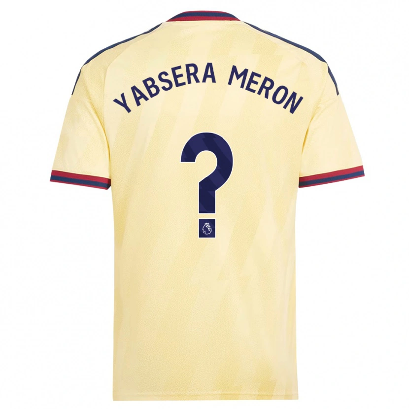 Danxen Kinderen Yabsera Meron #0 Licht Geel Middernachtblauw Thuisshirt Derde Tenue 2026/27 T-Shirt