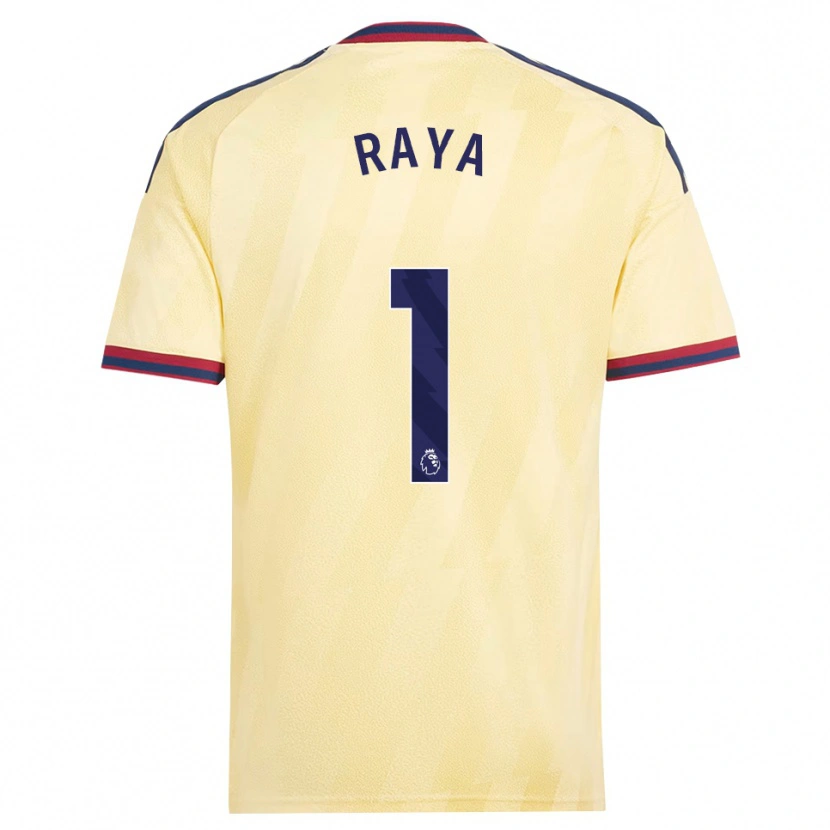 Danxen Kinderen David Raya #1 Licht Geel Middernachtblauw Thuisshirt Derde Tenue 2026/27 T-Shirt