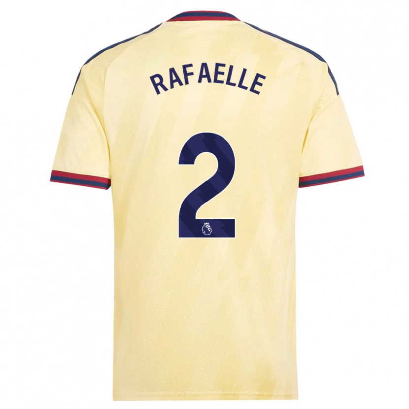Danxen Kinderen Rafaelle Souza #2 Licht Geel Middernachtblauw Thuisshirt Derde Tenue 2026/27 T-Shirt