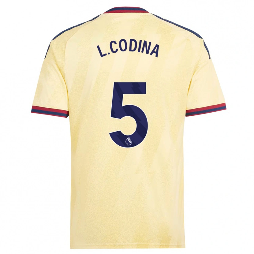 Danxen Kinderen Laia Codina #5 Licht Geel Middernachtblauw Thuisshirt Derde Tenue 2026/27 T-Shirt