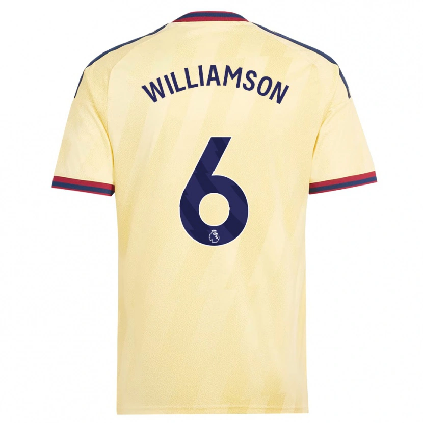 Danxen Kinderen Leah Williamson #6 Licht Geel Middernachtblauw Thuisshirt Derde Tenue 2026/27 T-Shirt