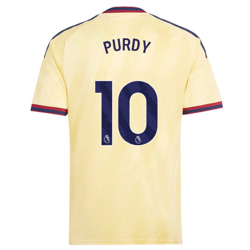 Danxen Kinderen Charlie Purdy #10 Licht Geel Middernachtblauw Thuisshirt Derde Tenue 2026/27 T-Shirt