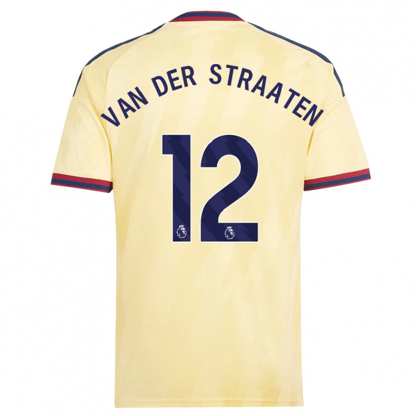 Danxen Kinderen Zachary Van Der Straaten #12 Licht Geel Middernachtblauw Thuisshirt Derde Tenue 2026/27 T-Shirt