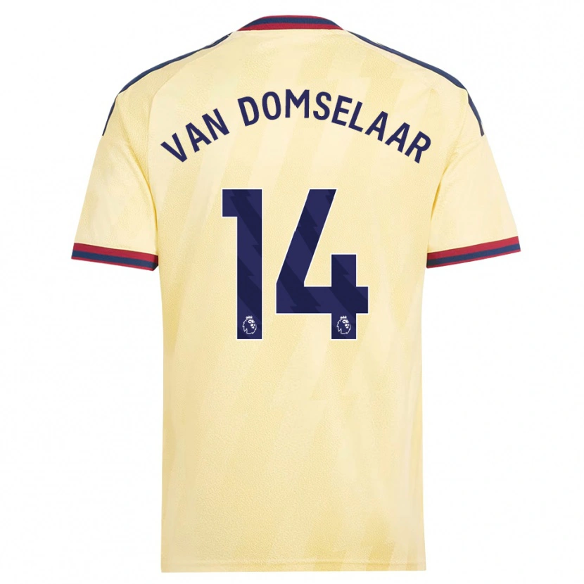Danxen Kinderen Daphne Van Domselaar #14 Licht Geel Middernachtblauw Thuisshirt Derde Tenue 2026/27 T-Shirt