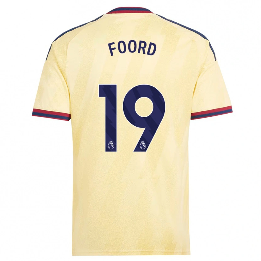 Danxen Kinderen Caitlin Foord #19 Licht Geel Middernachtblauw Thuisshirt Derde Tenue 2026/27 T-Shirt