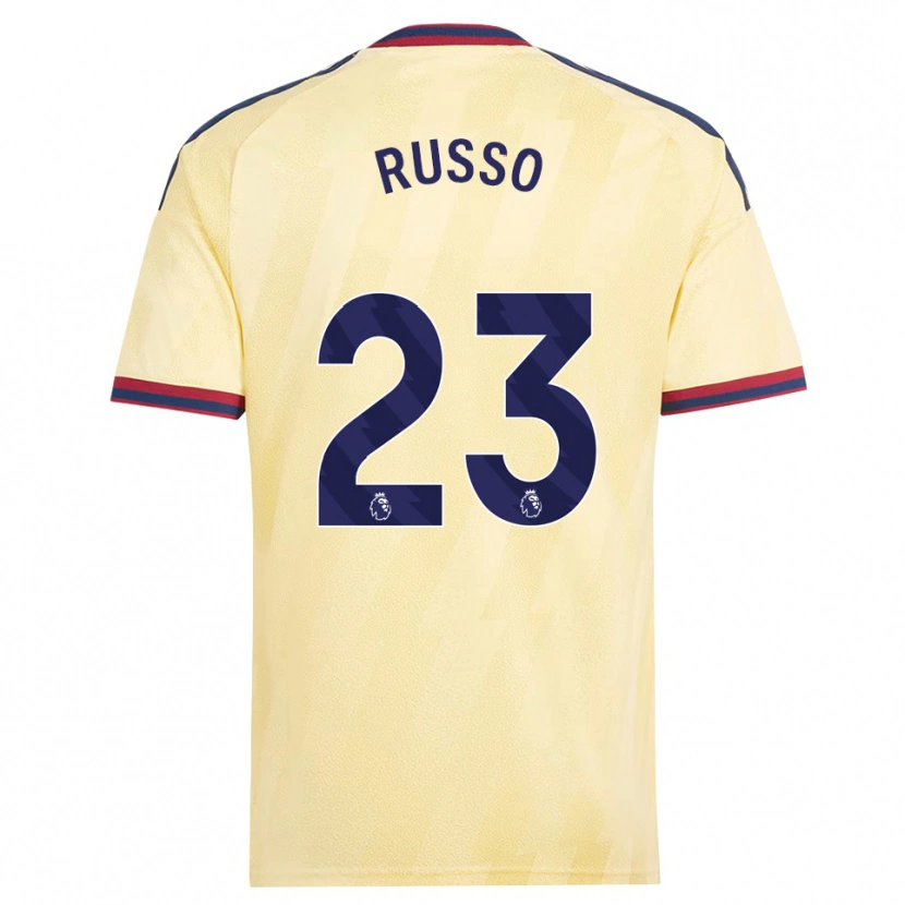 Danxen Kinderen Alessia Russo #23 Licht Geel Middernachtblauw Thuisshirt Derde Tenue 2026/27 T-Shirt