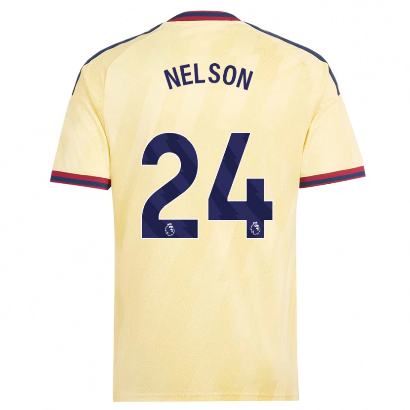 Danxen Kinderen Reiss Nelson #24 Licht Geel Middernachtblauw Thuisshirt Derde Tenue 2026/27 T-Shirt