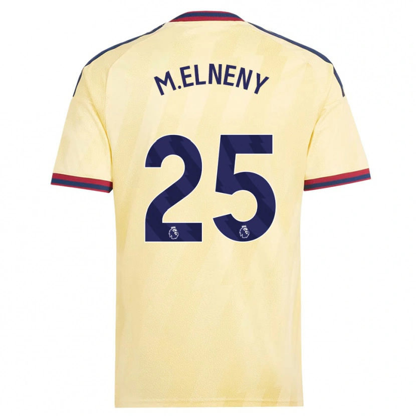 Danxen Kinderen Mohamed Elneny #25 Licht Geel Middernachtblauw Thuisshirt Derde Tenue 2026/27 T-Shirt