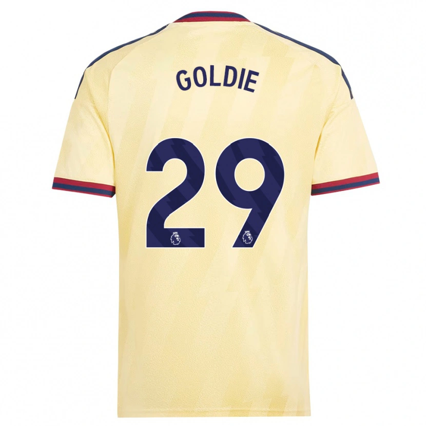 Danxen Kinderen Teyah Goldie #29 Licht Geel Middernachtblauw Thuisshirt Derde Tenue 2026/27 T-Shirt