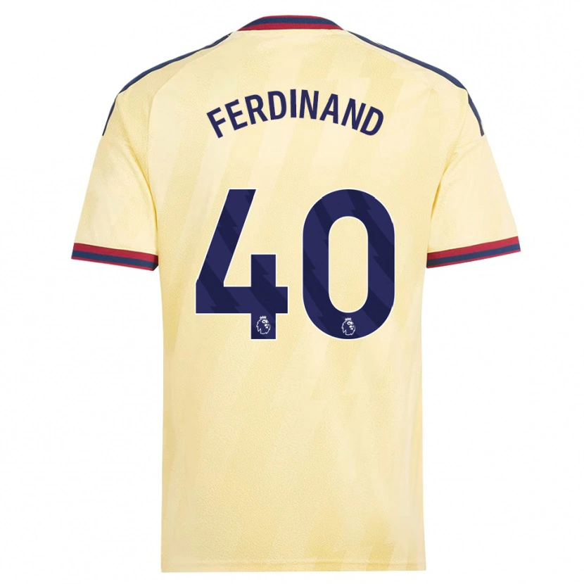 Danxen Kinderen Seb Ferdinand #40 Licht Geel Middernachtblauw Thuisshirt Derde Tenue 2026/27 T-Shirt
