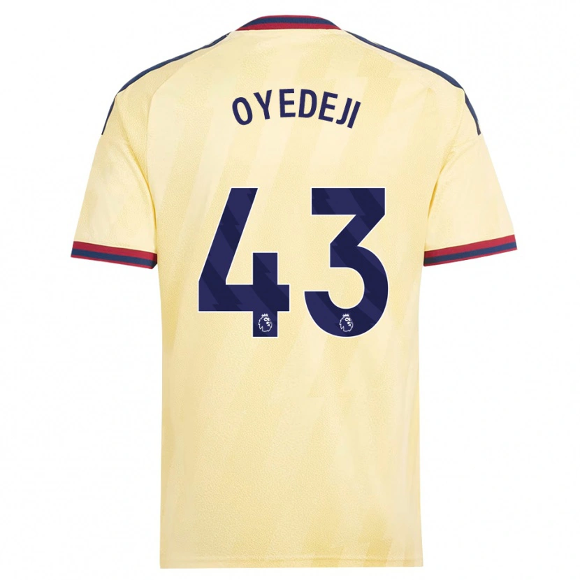 Danxen Kinderen Nathan Butler Oyedeji #43 Licht Geel Middernachtblauw Thuisshirt Derde Tenue 2026/27 T-Shirt