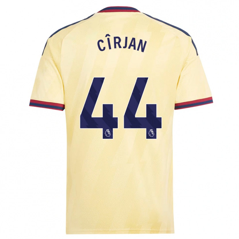 Danxen Kinderen Catalin Cîrjan #44 Licht Geel Middernachtblauw Thuisshirt Derde Tenue 2026/27 T-Shirt