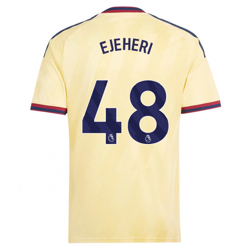 Danxen Kinderen Ovie Ejeheri #48 Licht Geel Middernachtblauw Thuisshirt Derde Tenue 2026/27 T-Shirt