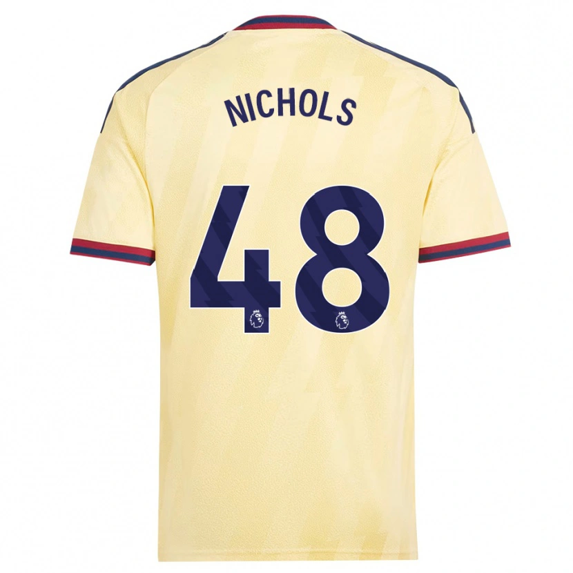 Danxen Kinderen Josh Nichols #48 Licht Geel Middernachtblauw Thuisshirt Derde Tenue 2026/27 T-Shirt