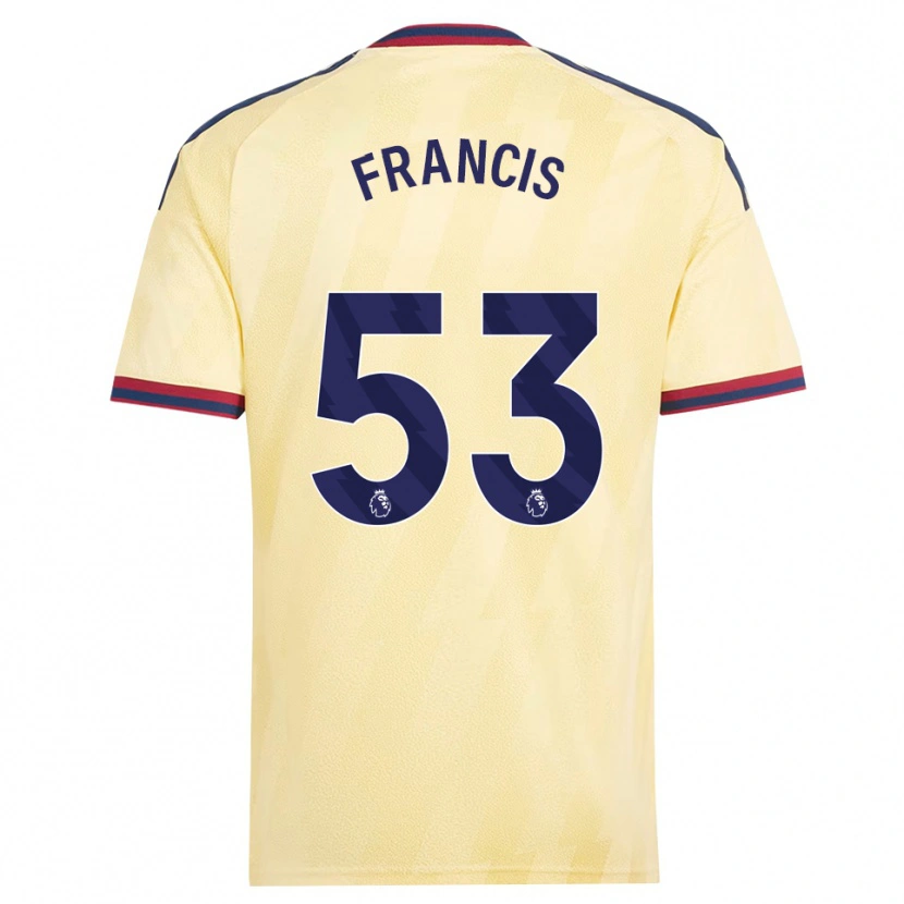 Danxen Kinderen Jack Henry Francis #53 Licht Geel Middernachtblauw Thuisshirt Derde Tenue 2026/27 T-Shirt